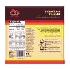 Mountain House Classic Breakfast Skillet Freeze Dried Meal -Big Agnes Shop 1021161 800 auto