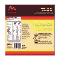 Mountain House Classic Chili Mac With Beef Freeze Dried Meal -Big Agnes Shop 1021164 800 auto