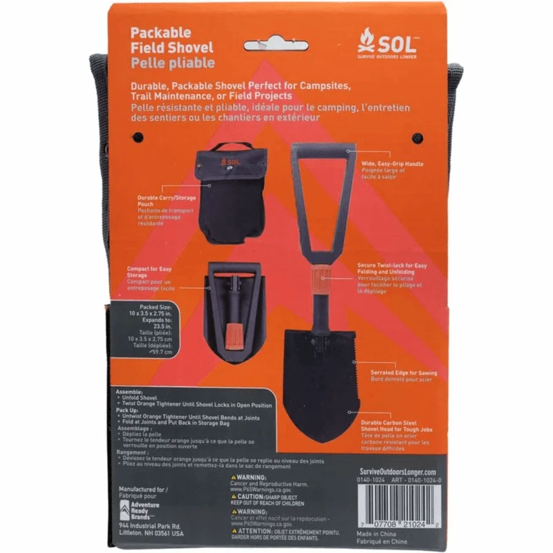 Adventure Medical SOL Packable Field Shovel 5 Adventure Medical SOL Packable Field Shovel - Image 3
