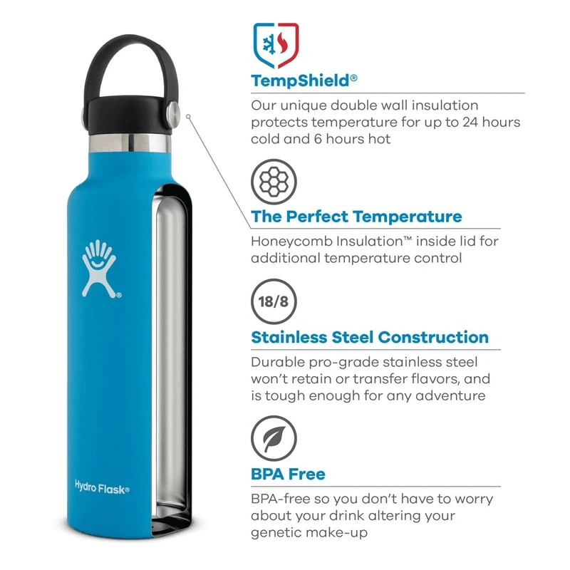 Hydro Flask Standard Mouth 24oz Insulated Bottle 4 Hydro Flask Standard Mouth 24oz Insulated Bottle - Image 2