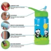 EcoVessel The Frost Panda Insulated Stainless Steel Kids Water Bottle - Youth -Big Agnes Shop 1365141 800 auto