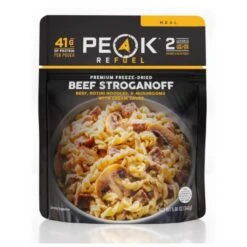 Peak Refuel Beef Stroganoff Freeze Dried Meal -Big Agnes Shop 362697 800 auto