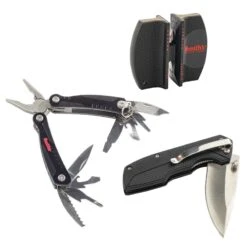 Smiths Edgesport 3 Piece Combo Kit Folding Knife -Big Agnes Shop 951351 800 auto